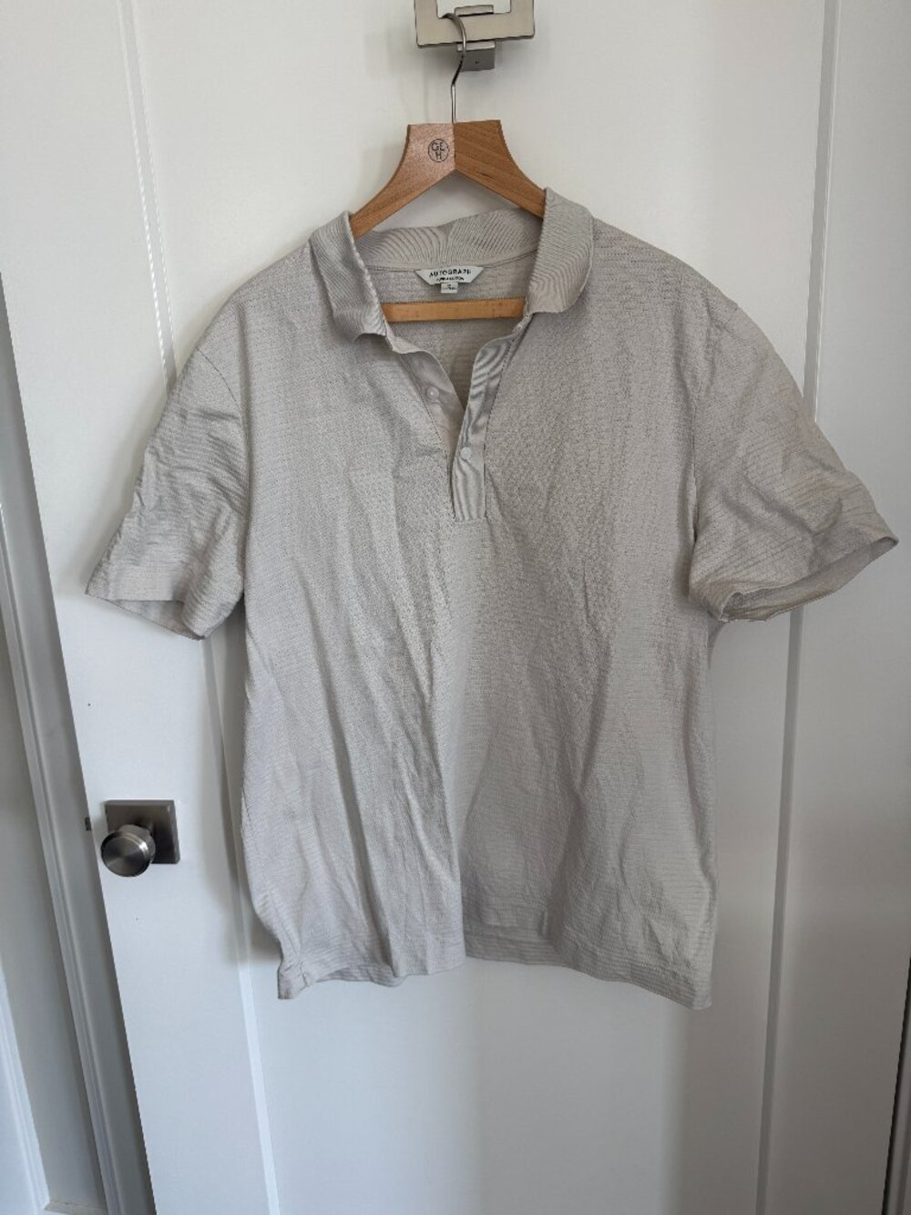 Autograph Men's XL White Polo 100% Supima Cotton